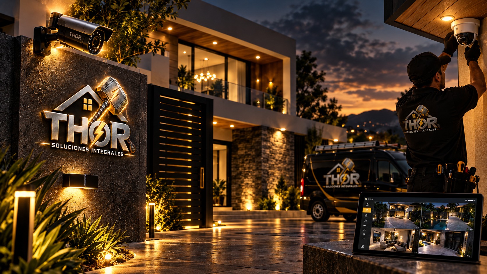 Instalación de seguridad residencial THOR